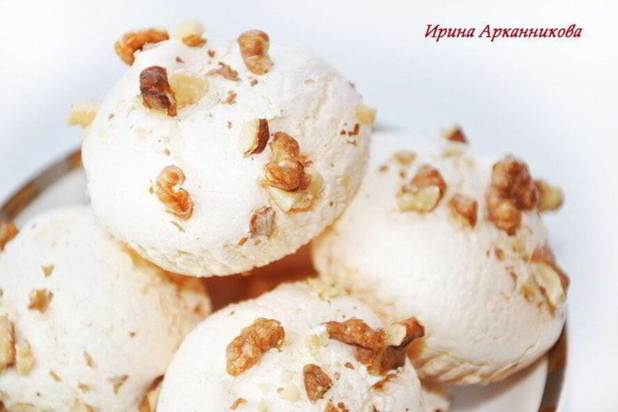 Рецепт безе с грецким орехом