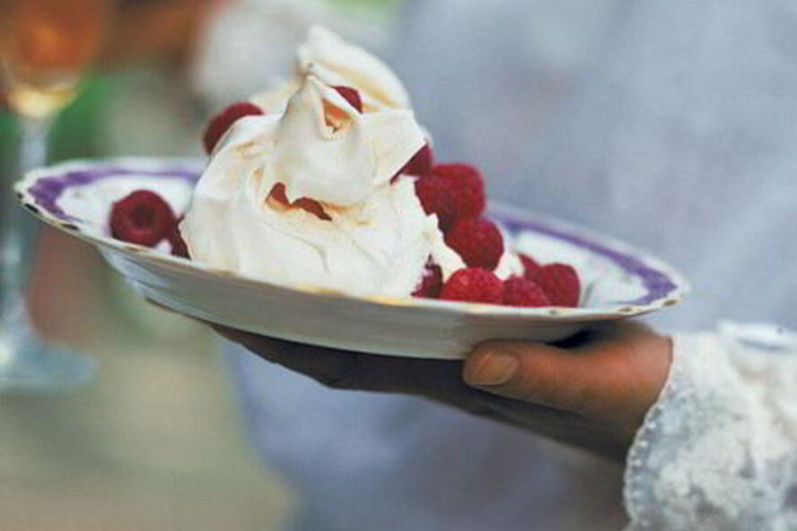 Рецепт безе с малиной