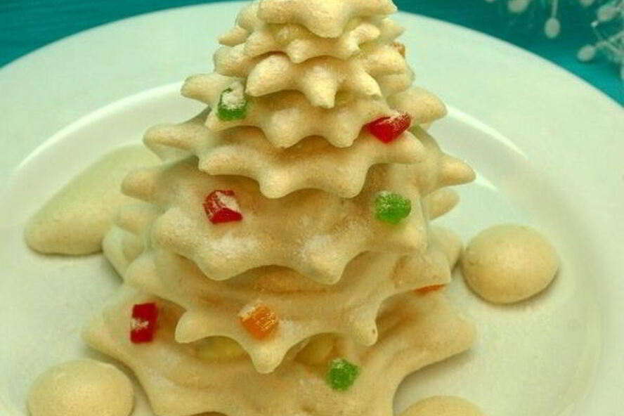 Рецепт елочки из безе