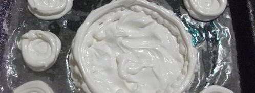 торт-безе рождественский венок. Шаг 7