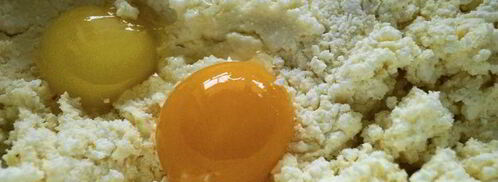 творожные булочки с начинкой безе. Шаг 3