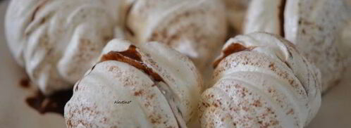 украшения из безе с шоколадом. Шаг 11