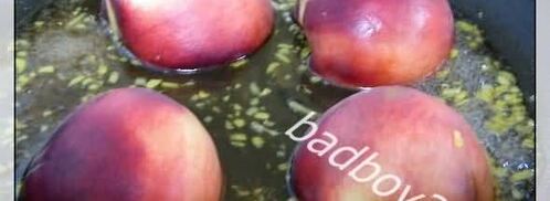 десерт с персиками и мороженым. Шаг 12