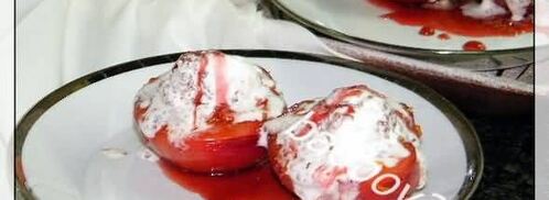 десерт с персиками и мороженым. Шаг 17