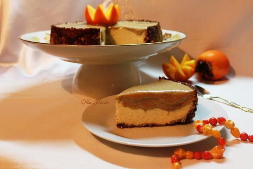 Рецепт чизкейка халва-хурма