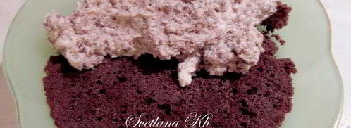 десерт с халвой, клюквой и сливками. Шаг 4