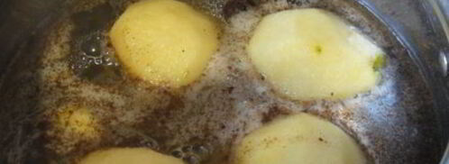 грушевые лодочки с пряником и халвой. Шаг 5