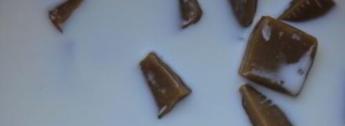 грушевые лодочки с пряником и халвой. Шаг 11