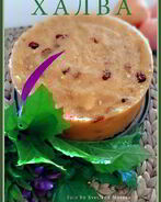 Халва из манной крупы с орехами и изюмом