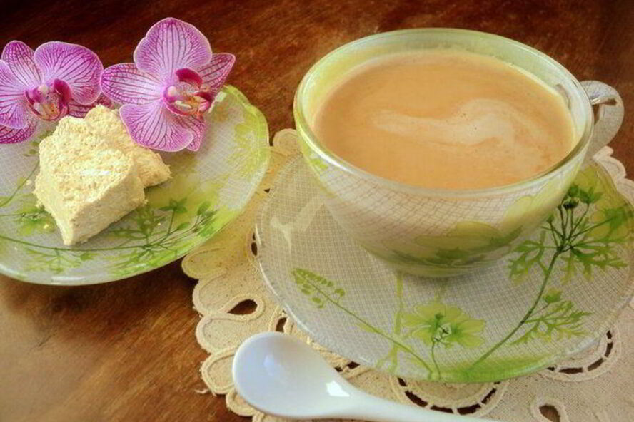 Рецепт кофе с халвой