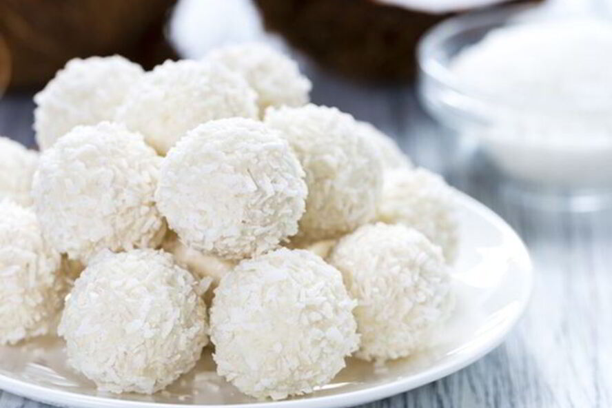 Рецепт кокосовых конфет с миндалем