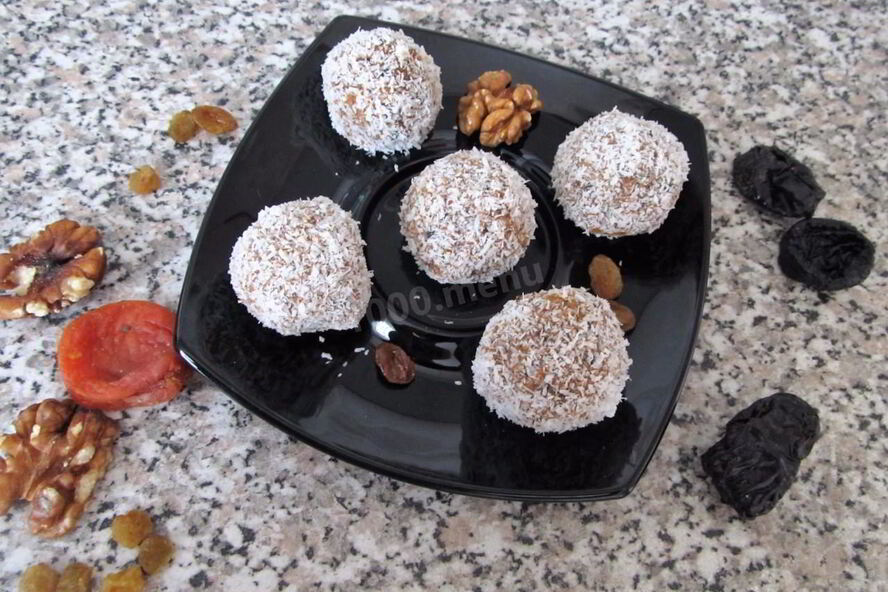 Рецепт конфет из сухофруктов в блендере