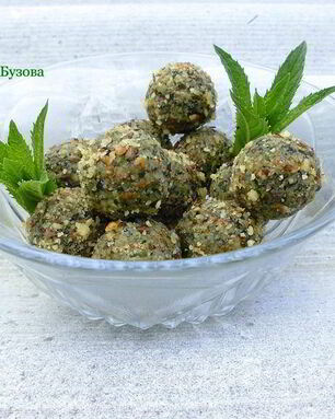 Конфеты со щавелем и мятой