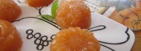 персиковый мармелад и шоколадно-мармеладные конфеты. Шаг 12