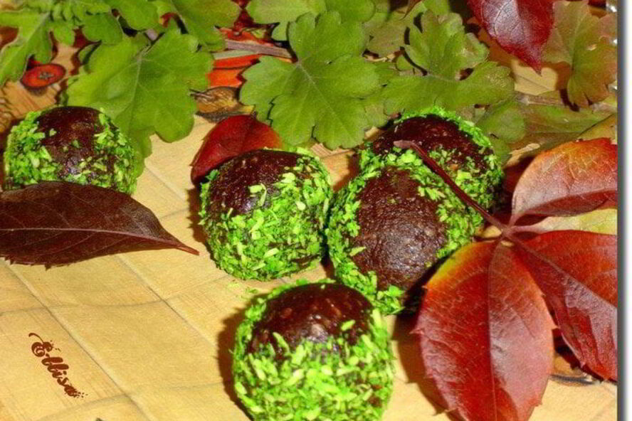 Рецепт шоколадных конфет каштаны за 20 минут