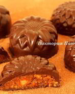 Шоколадные конфеты с миндалем и апельсином