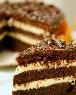 Бисквит с творожным кремом