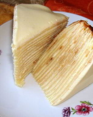 Блинный тортик с медовым кремом