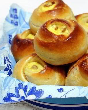 Булочки с творожным кремом