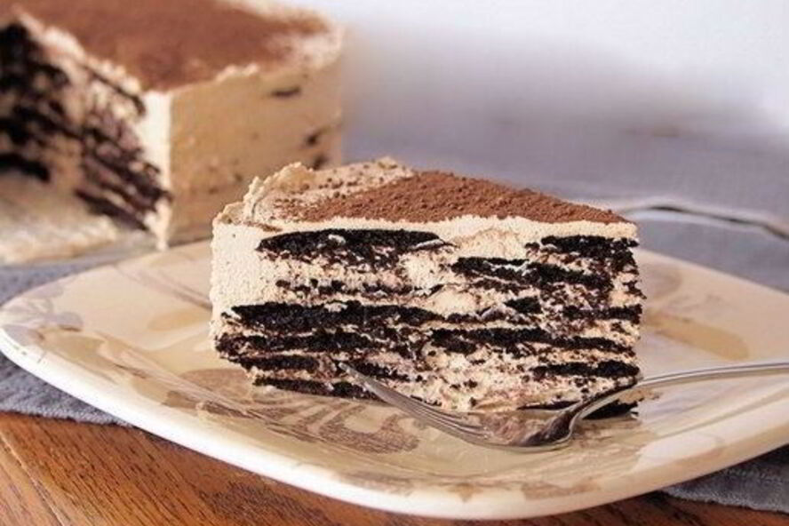 Рецепт кофейного десерта из вафель и крема