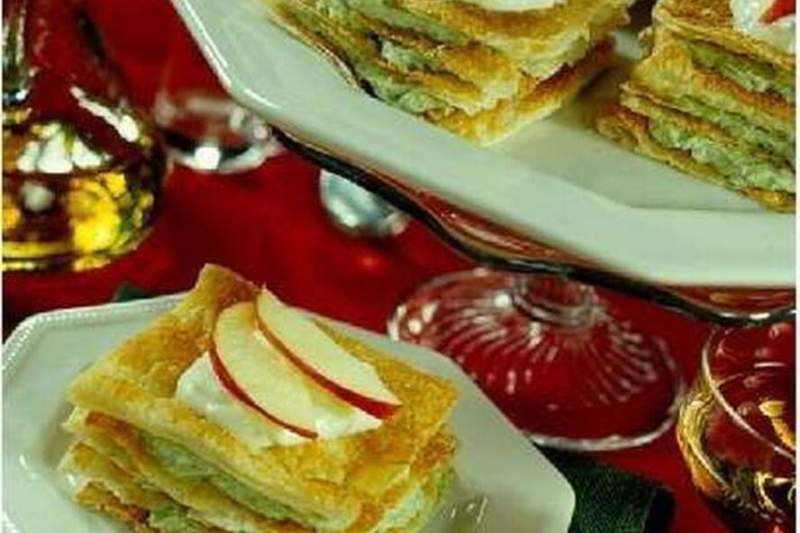 Рецепт мильфея с кремом из брынзы