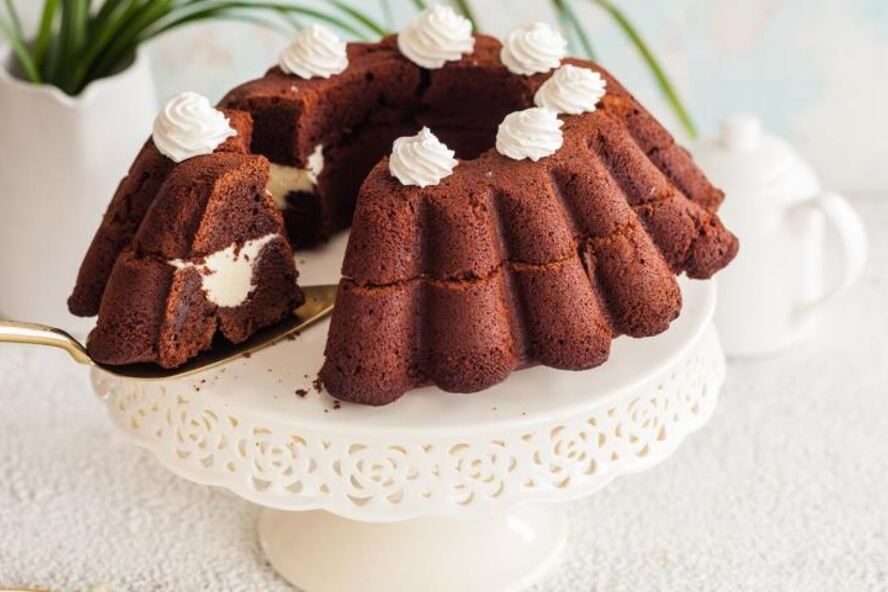 Рецепт шоколадной чамбеллы с кремовой серединой