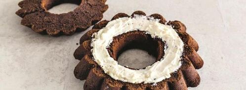 шоколадная чамбелла с кремовой серединой. Шаг 10