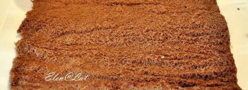 шоколадный рулет с кокосовым кремом. Шаг 7