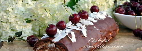 шоколадный рулет с кокосовым кремом. Шаг 11