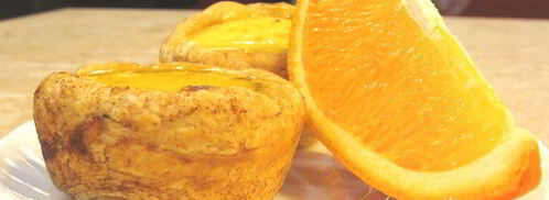 слоеные корзиночки с кремом и карамелью. Шаг 17