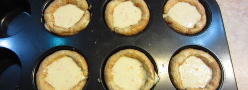 слоеные корзиночки с кремом и карамелью. Шаг 11