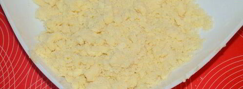 запеченный крем из ряженки с сочной начинкой и под штрейзелем. Шаг 6