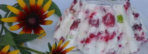 малиновый десерт с цукатами и орехами. Шаг 6