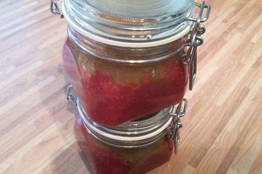 Рецепт клубнично-ревеневого мармелад