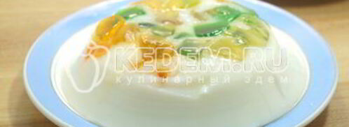 мармелад-сливочный десерт на пасху. Шаг 8