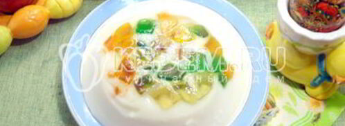 мармелад-сливочный десерт на пасху. Шаг 9