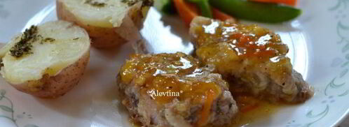 свиные медальоны с мармеладным джемом. Шаг 5