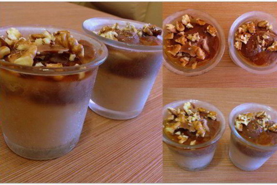 Рецепт двухцветного бананового мороженого