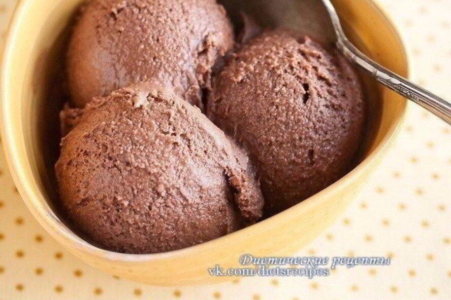 Рецепт мороженого из банана и какао