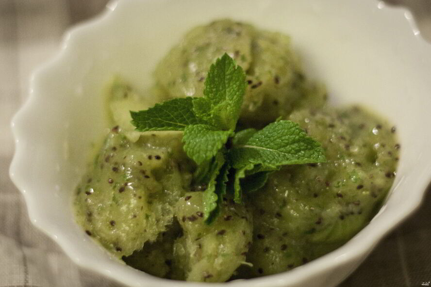 Рецепт мороженого из киви