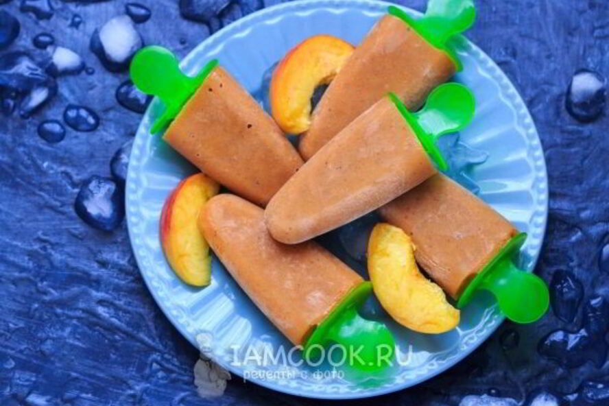 Рецепт персиково-бананового мороженого