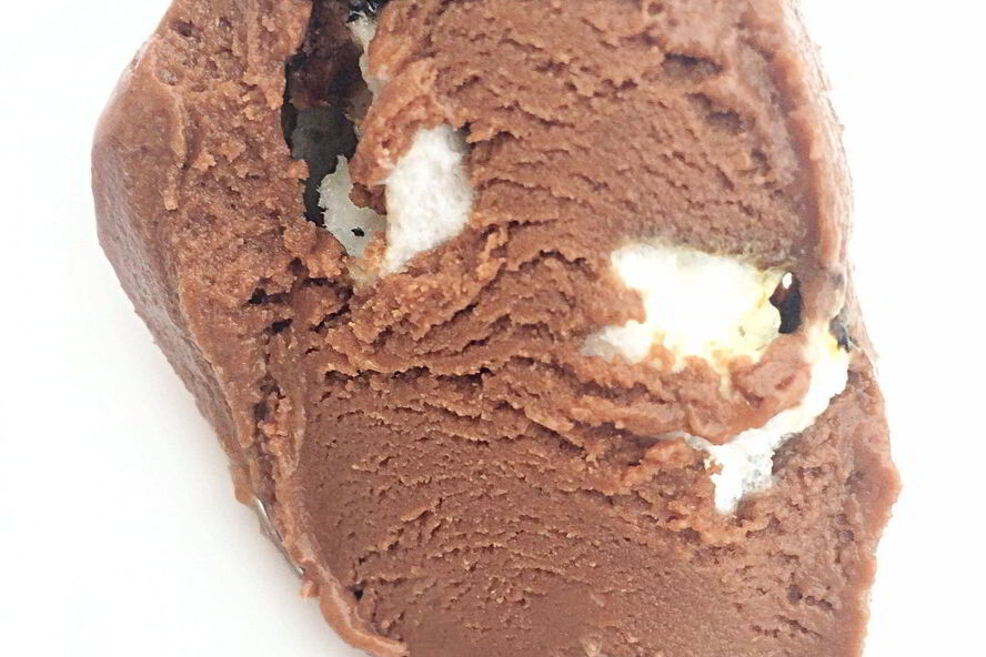 Рецепт шоколадного мороженого с опаленными маршмэллоу