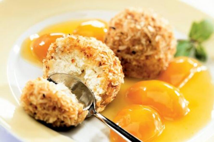 Рецепт жареного мороженого в хрустящей панировке