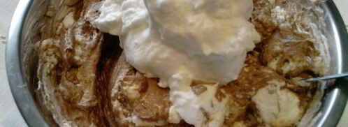 безе с шоколадным муссом и фруктами. Шаг 3