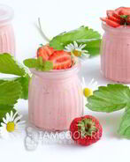 Клубнично-зефирный мусс