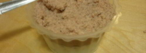 мусс два вкуса из творога и ветчины с инжиром. Шаг 4