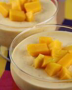 Мусс из манго со сгущенкой