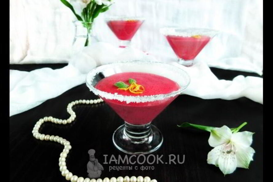 Рецепт постного мусса с вишней