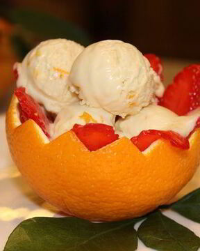 Шоколадно-апельсиновое мороженое-мусс с медом