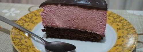 торт-мусс вишня в шоколаде. Шаг 17